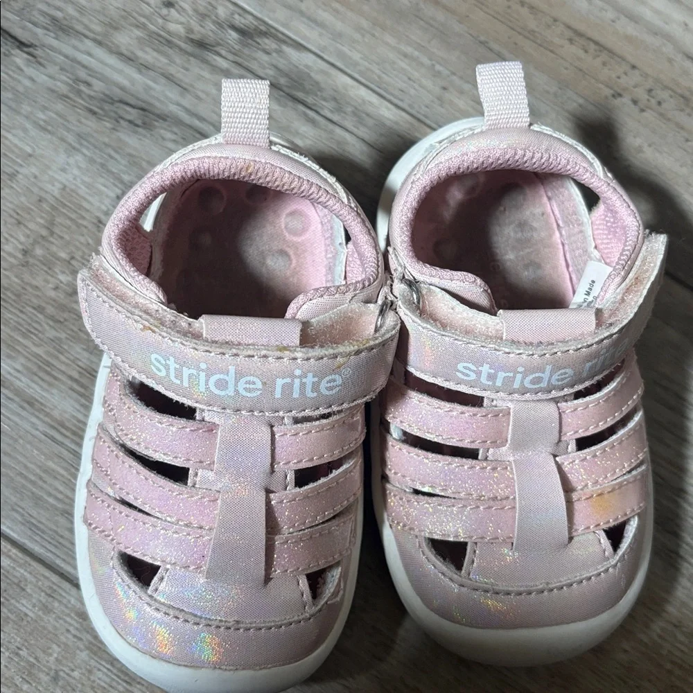 Stride Rite Blush Baby Walker Shoes Size 4